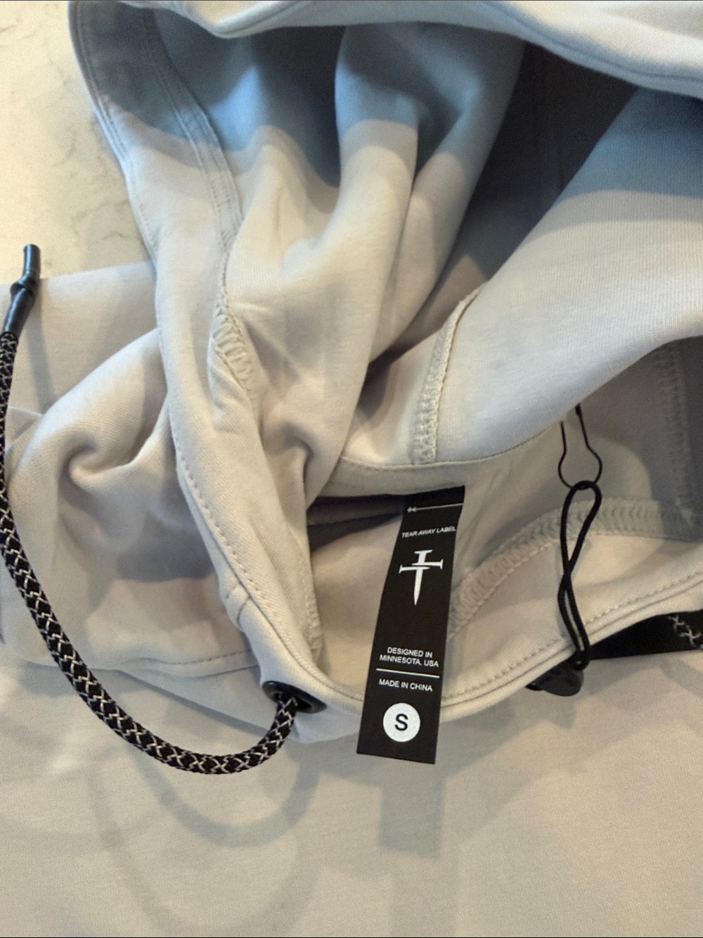 Men's Three Nails Hooded Pullover Sweatshirt NWT - Picture 3 of 3